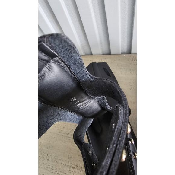 Black Platform Gladiator Sandals ,Cutout Design , Vegan Leather, Size 8.5 - Picture 6 of 6